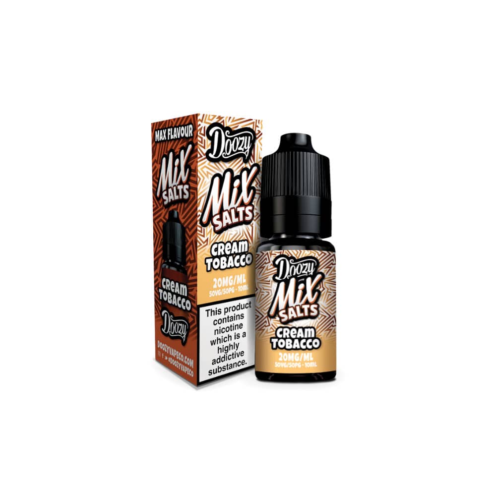 Doozy Mix Nic Salts 10ml e liquids 10ml Cream Tobacco 10mg