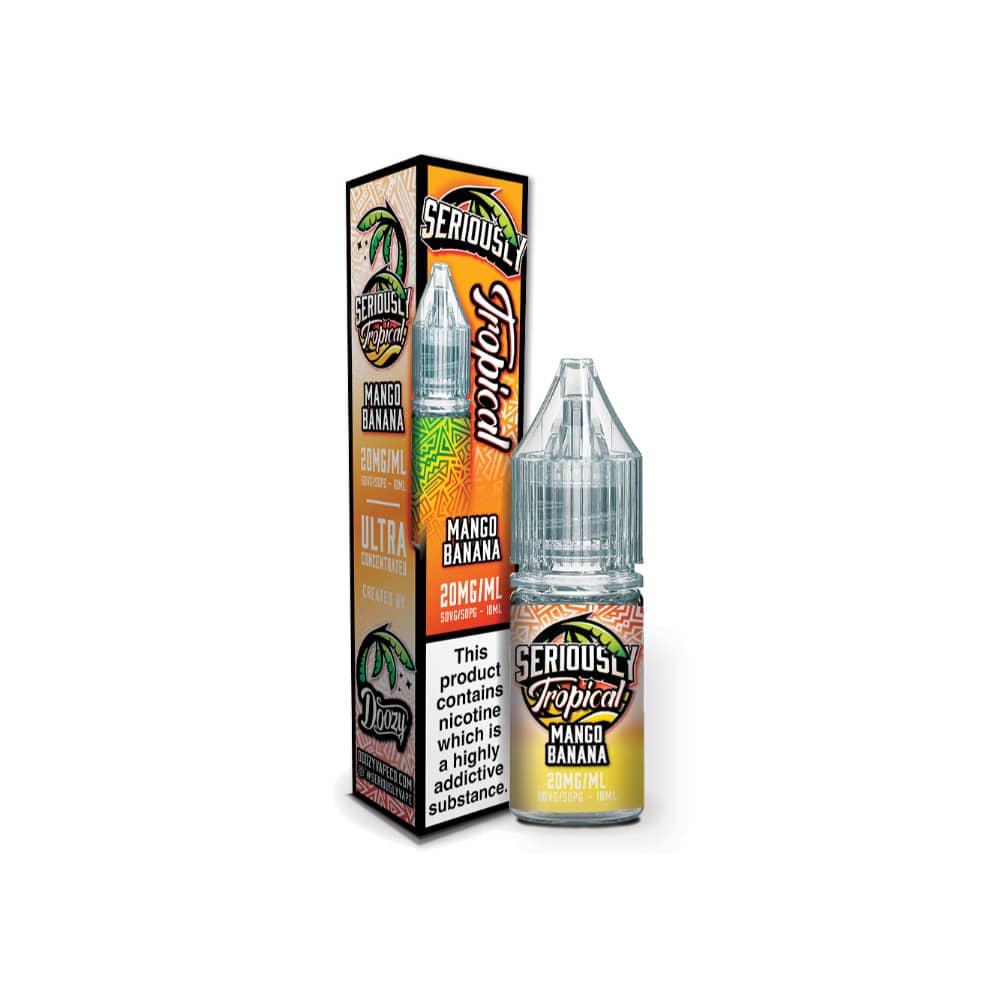 Doozy Serious Tropical Nic Salts e liquids 10ml Mango Banana 20mg