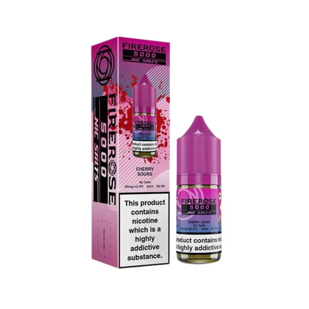 Firerose 5000 Nic Salts e liquids 10ml Cherry Sours 10mg