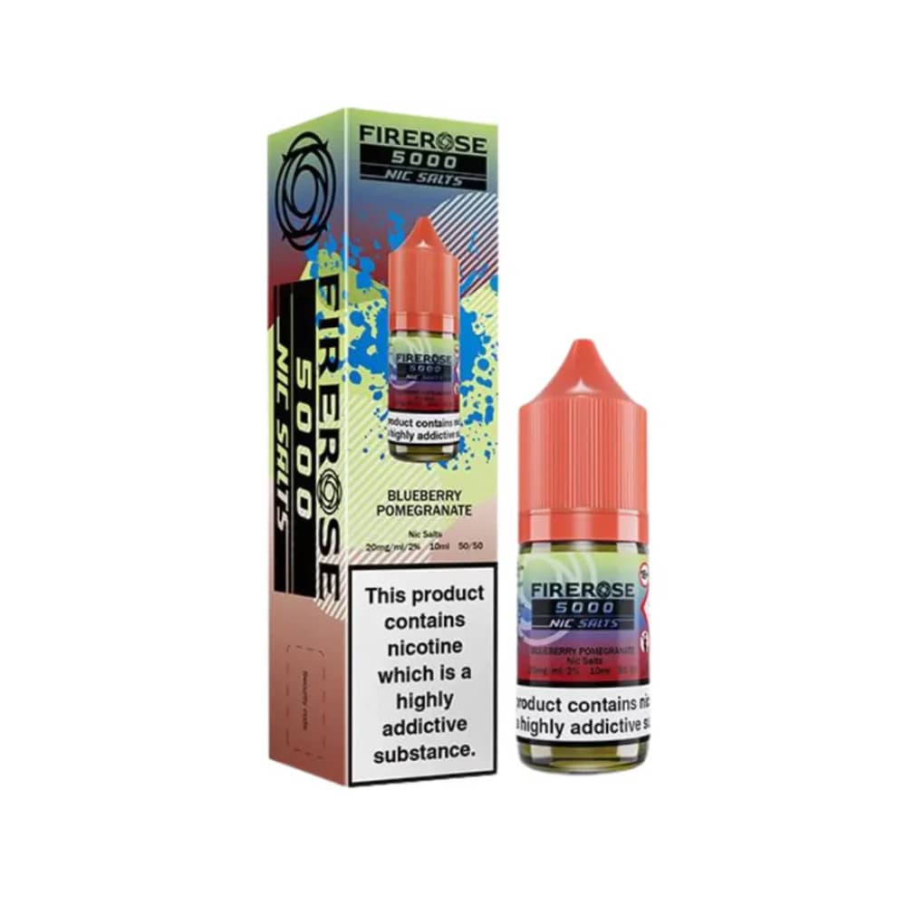 Firerose 5000 Nic Salts e liquids 10ml Blueberry Pomegranate 20mg
