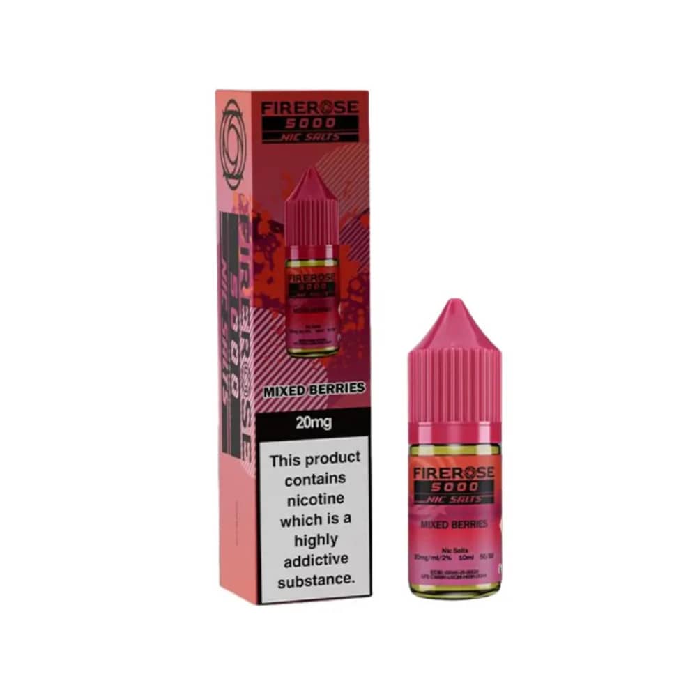 Firerose 5000 Nic Salts e liquids 10ml Mixed Berries 20mg
