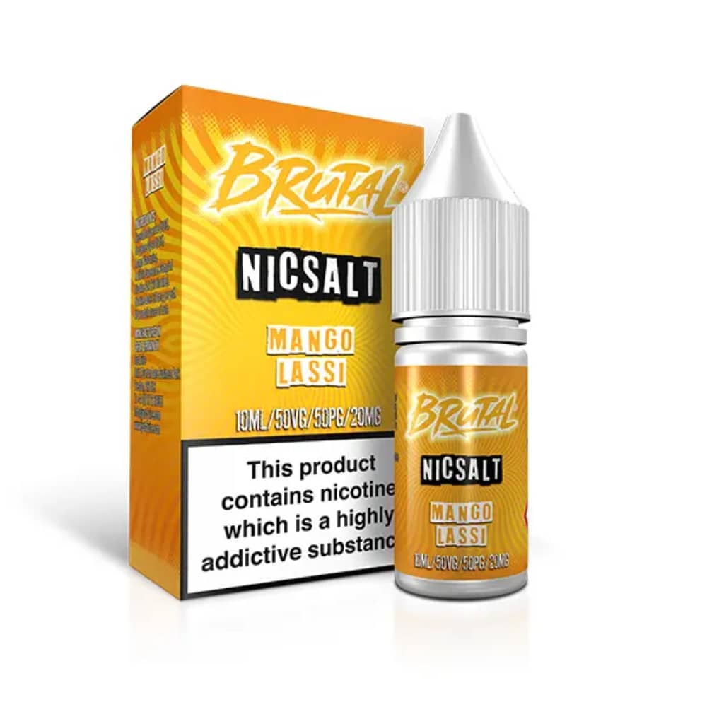 Just Juice Brutal Nic Salts e liquids 10ml Drinks Mango Lassi 10mg