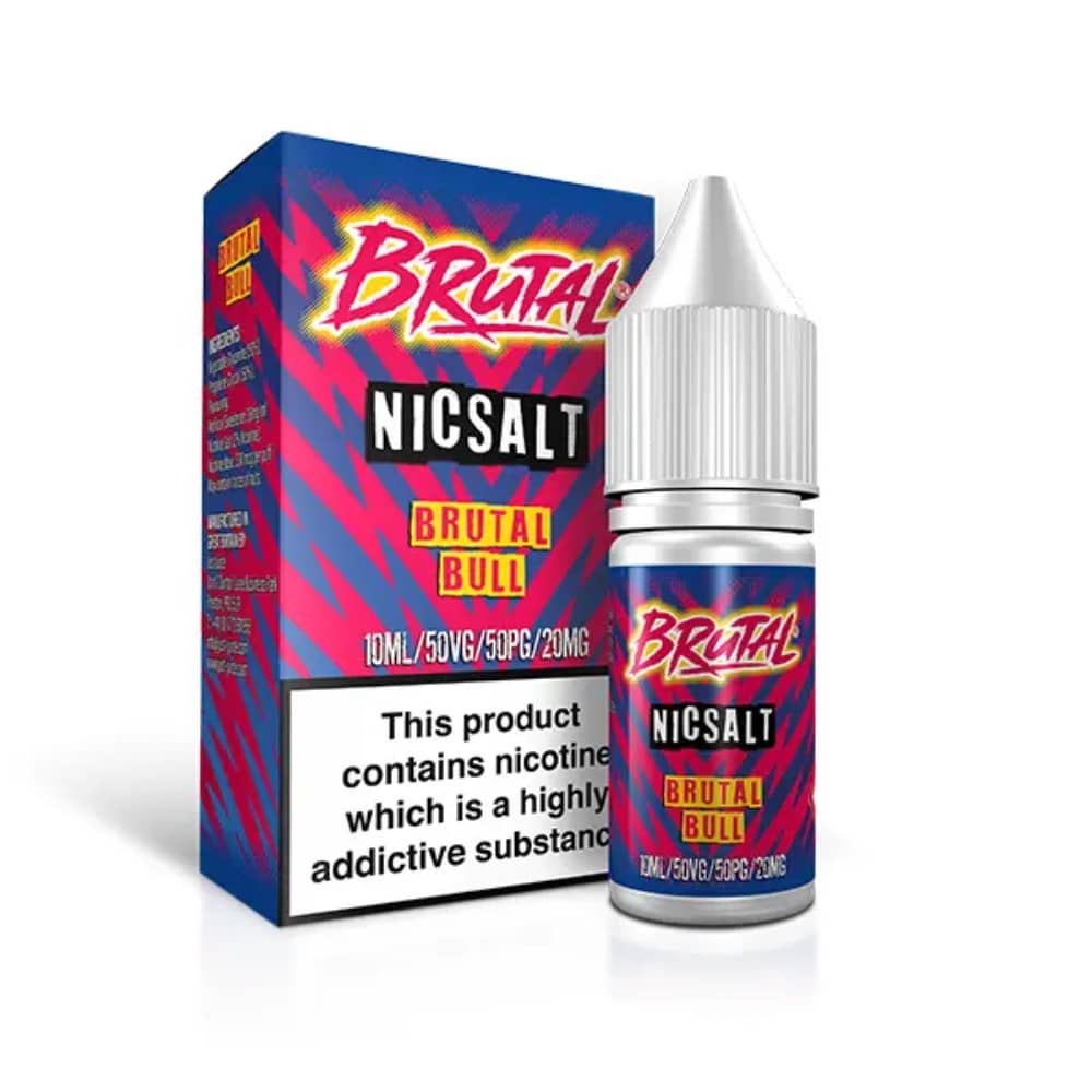 Just Juice Brutal Nic Salts e liquids 10ml Drinks Brutal Bull 20mg