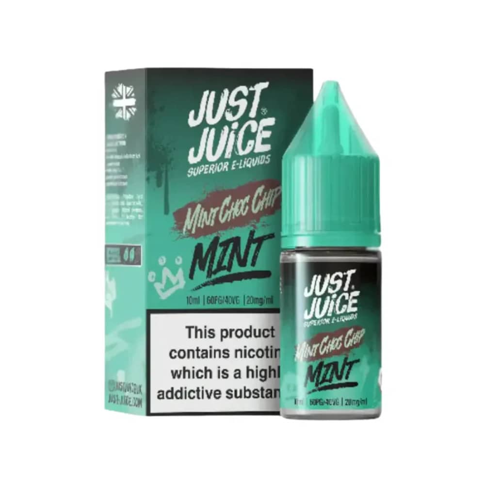 Just Juice Mint Nic Salts e liquids 10ml Mint Choco Chips 10mg