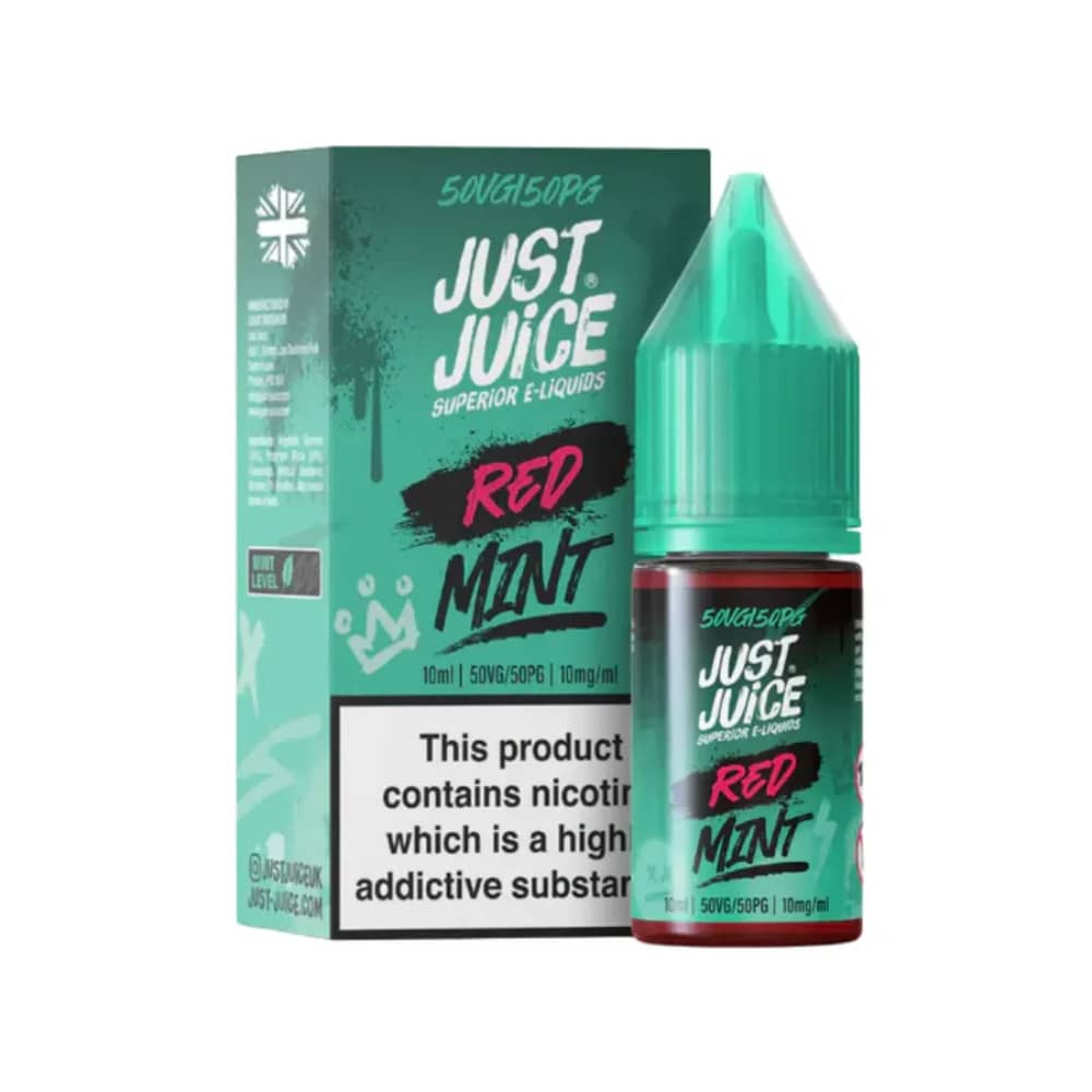 Just Juice Mint Nic Salts e liquids 10ml Red Mint 20mg