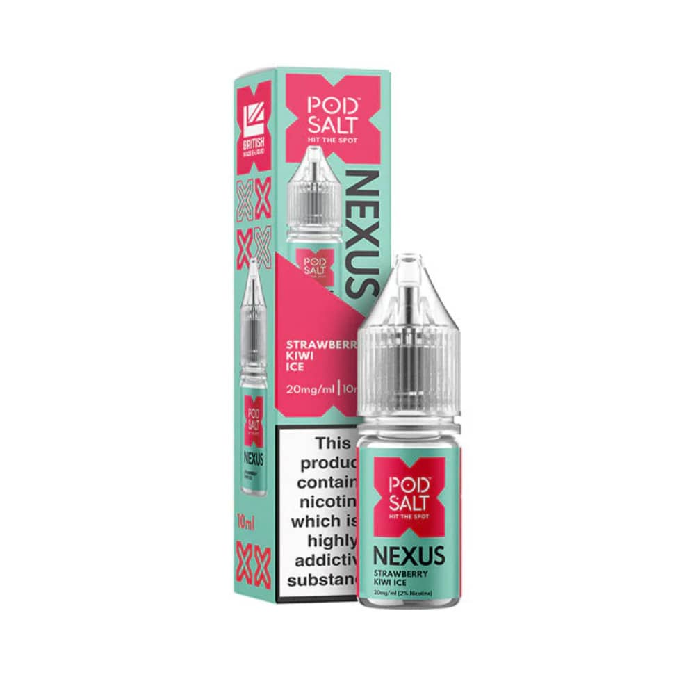 Pod Salt Nexus e liquids 10ml Strawberry Kiwi Ice 20mg