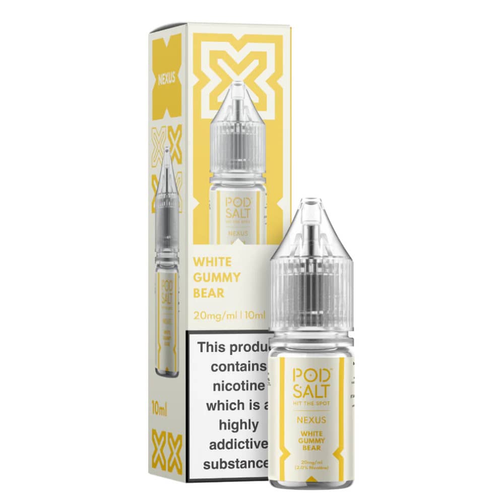 Pod Salt Nexus e liquids 10ml White Gummy Bear 10mg
