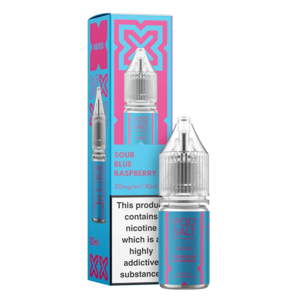 Pod Salt Nexus e liquids 10ml Sour Blue Raspberry 10mg