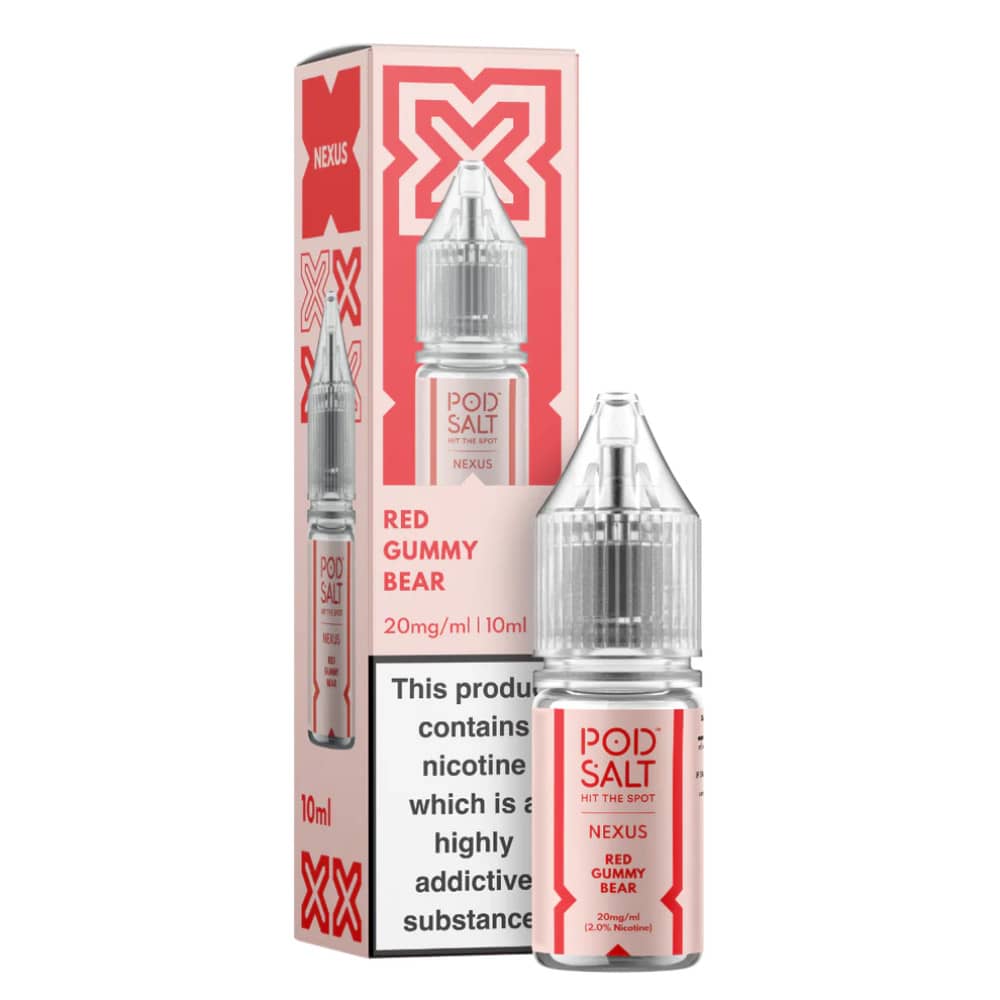 Pod Salt Nexus e liquids 10ml Red Gummy Bear 20mg