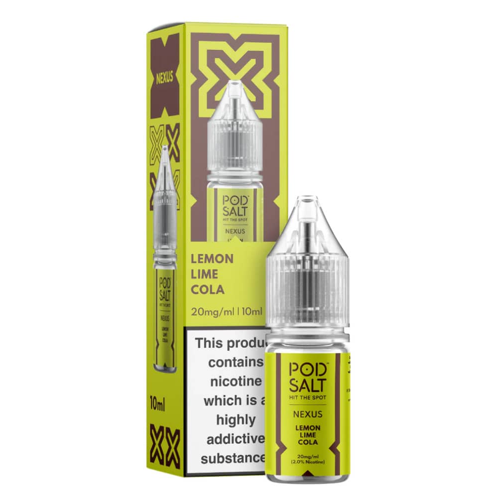 Pod Salt Nexus e liquids 10ml Lemon Lime Cola Ice 10mg
