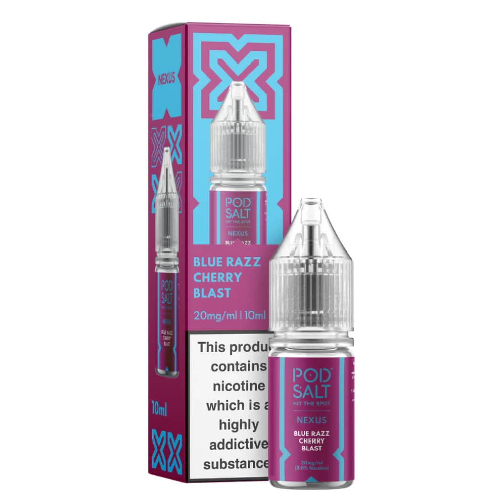 Pod Salt Nexus e liquids 10ml Blue Razz Cherry Blast 20mg