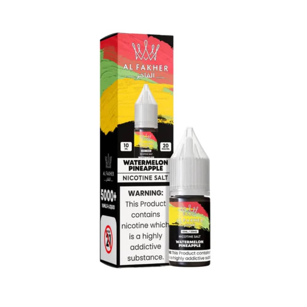 Al Fakher Nic Salts e liquids 10ml Watermelon  Pineapple 10mg