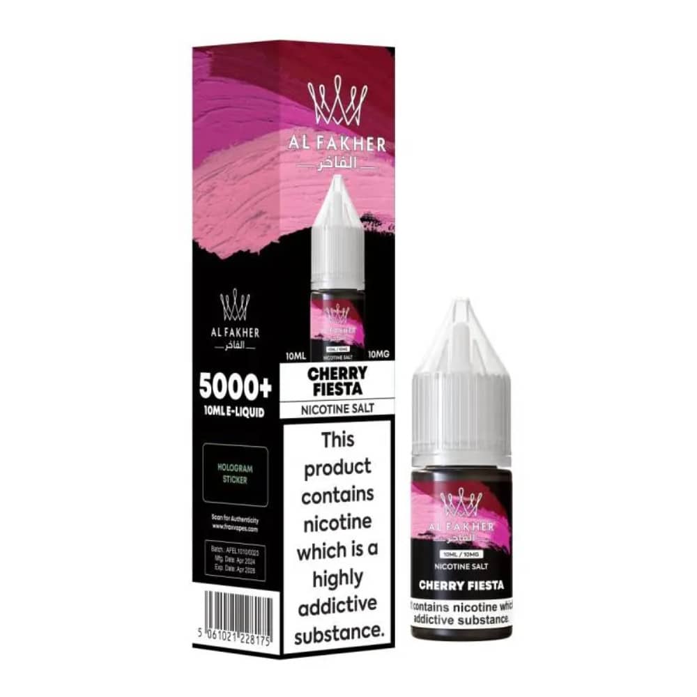 Al Fakher Nic Salts e liquids 10ml Cherry Fiesta 10mg