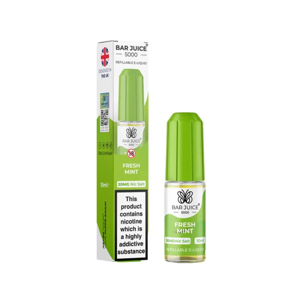 Bar Juice Nic Salts E-Liquids 10ml Fresh Mint 20mg