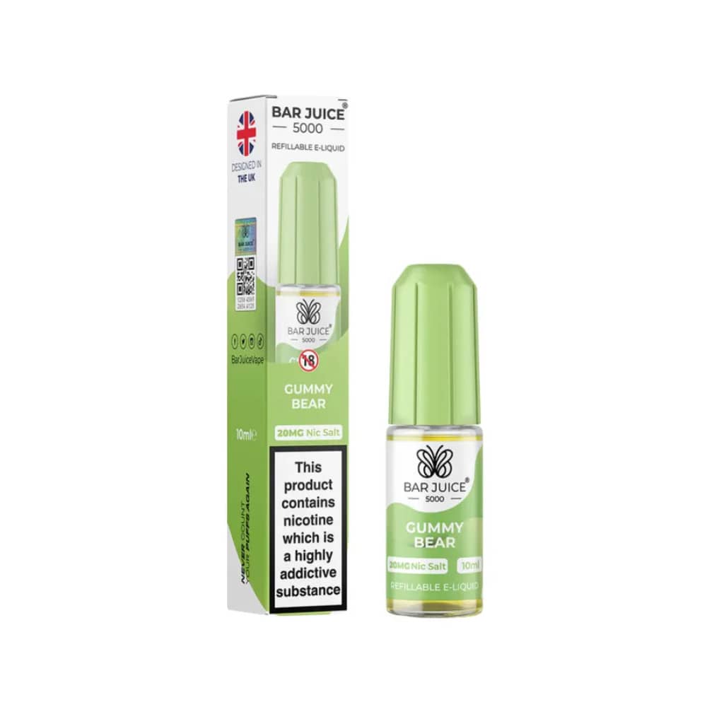Bar Juice Nic Salts E-Liquids 10ml Gummy Bear 20mg