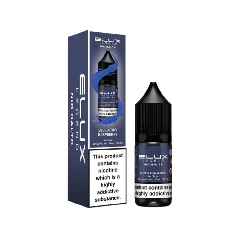 Elux Legend Nic Salts E-Liquids 10ml Blue Raspberry 10mg