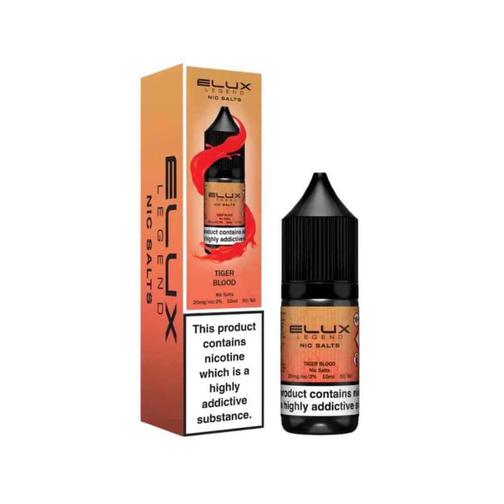 Elux Legend Nic Salts E-Liquids 10ml Tiger Blood 10mg