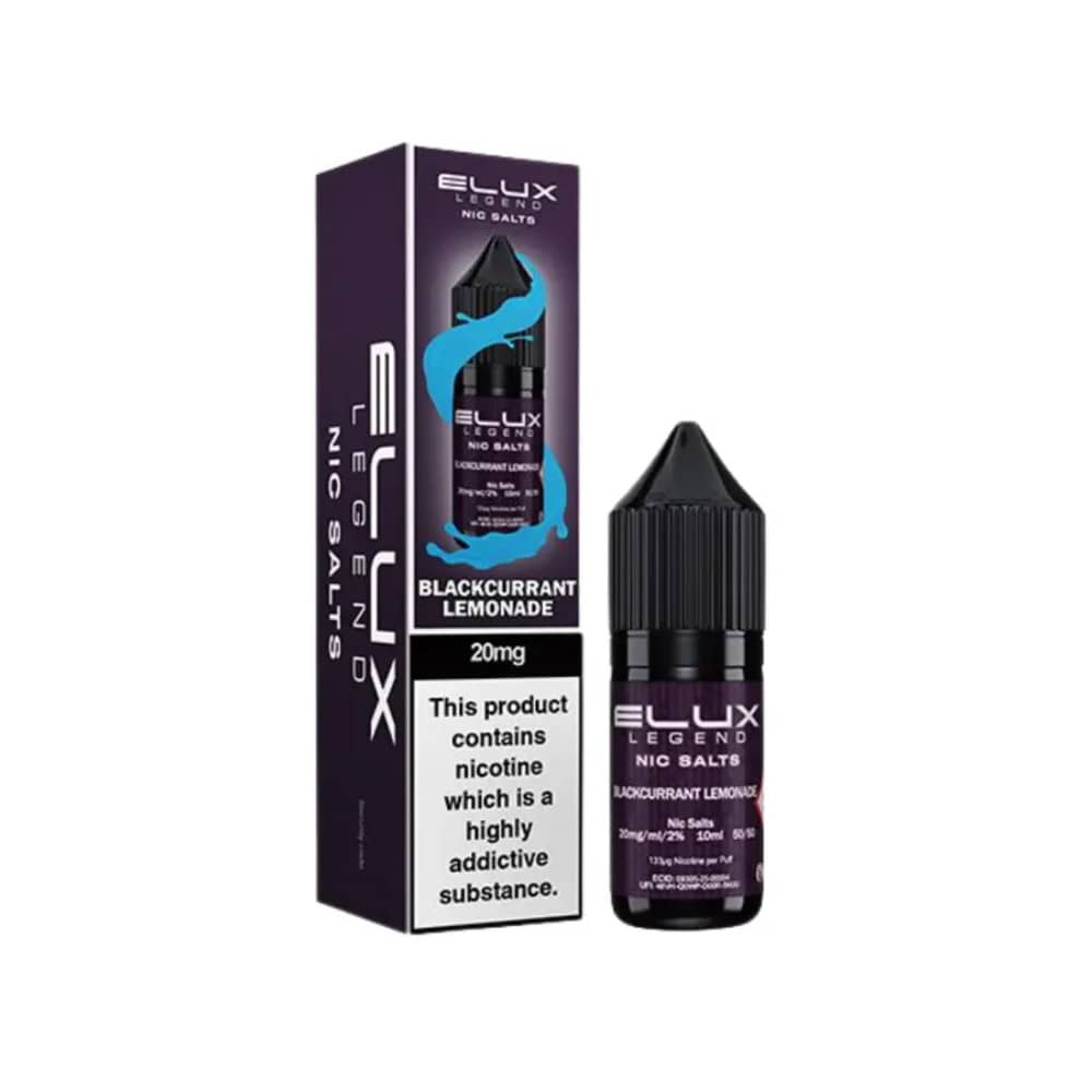 Elux Legend Nic Salts E-Liquids 10ml Blackcurrant Lemonade 10mg