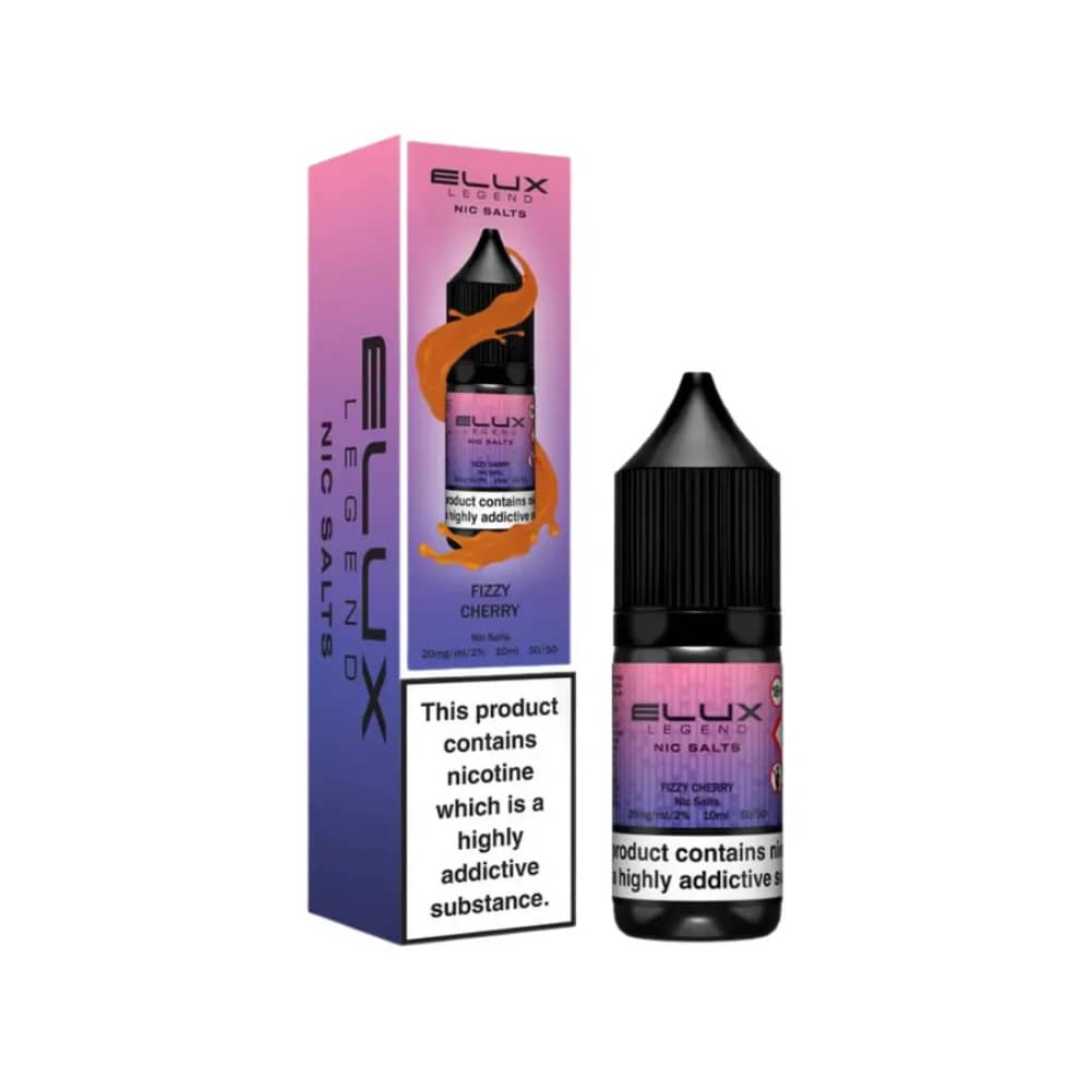 Elux Legend Nic Salts E-Liquids 10ml Fizzy Cherry 20mg