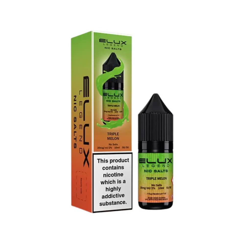 Elux Legend Nic Salts E-Liquids 10ml Triple Melon 20mg