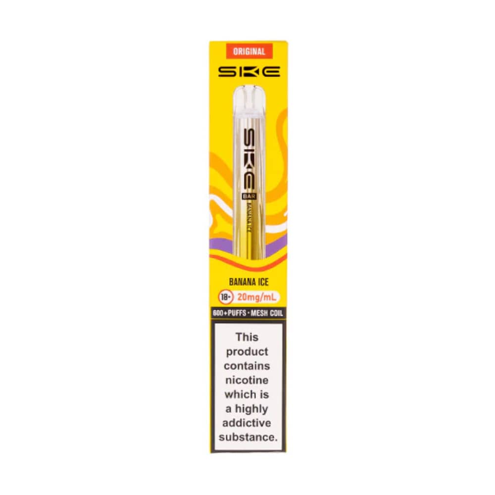 Ske Crystal Original 600 Prefilled Vape Kit Banana Ice