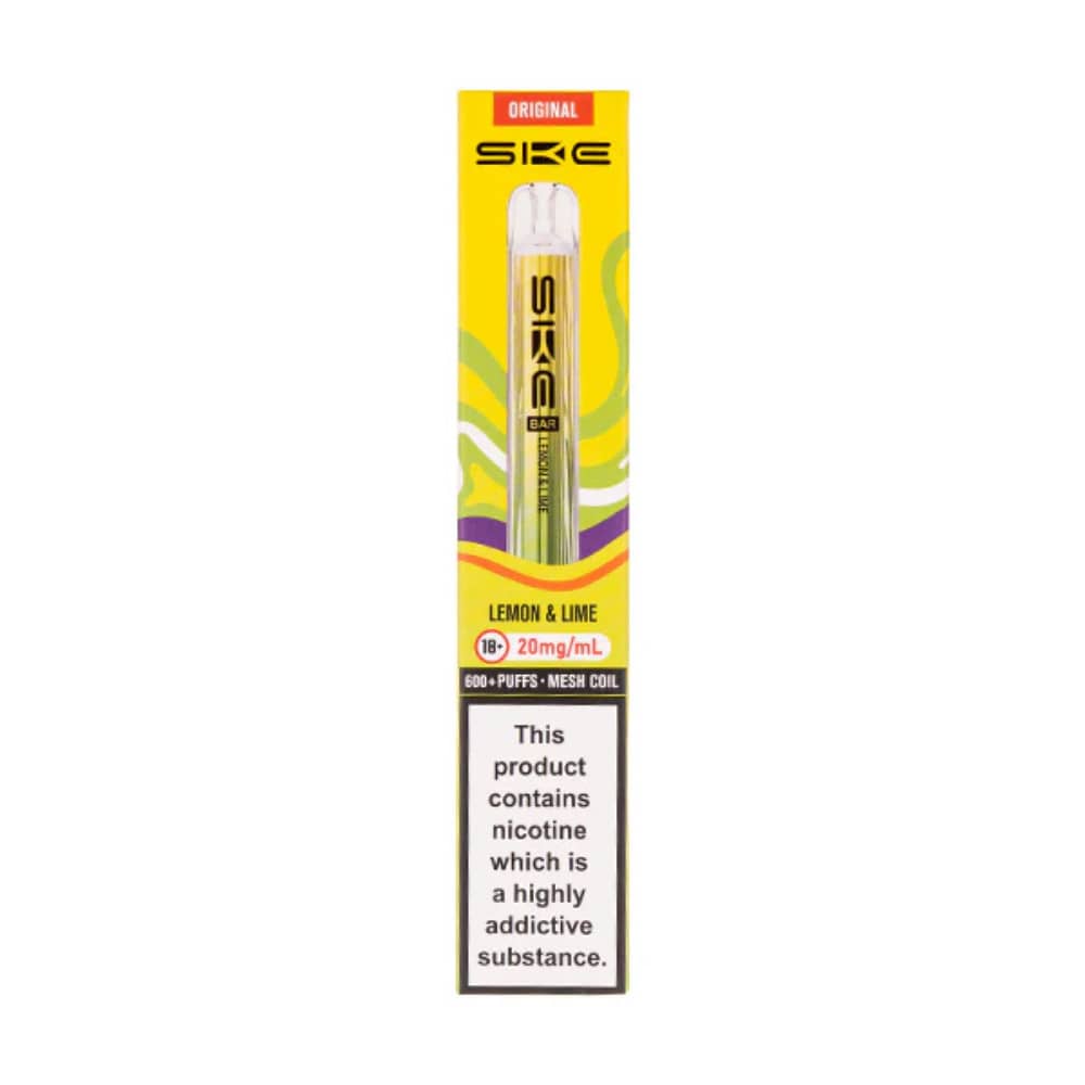 Ske Crystal Original 600 Prefilled Vape Kit Lemon Lime