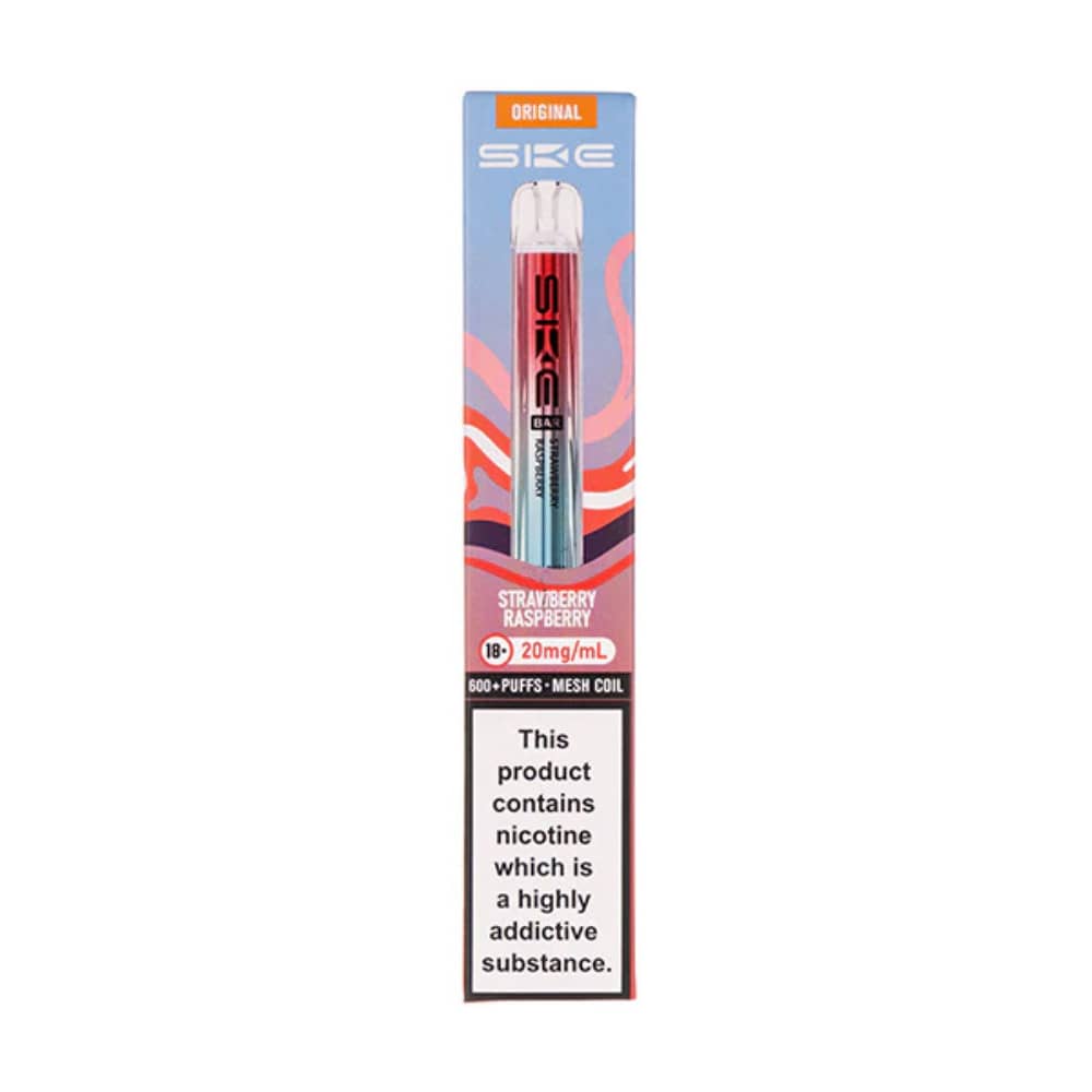Ske Crystal Original 600 Prefilled Vape Kit Strawberry Raspberry