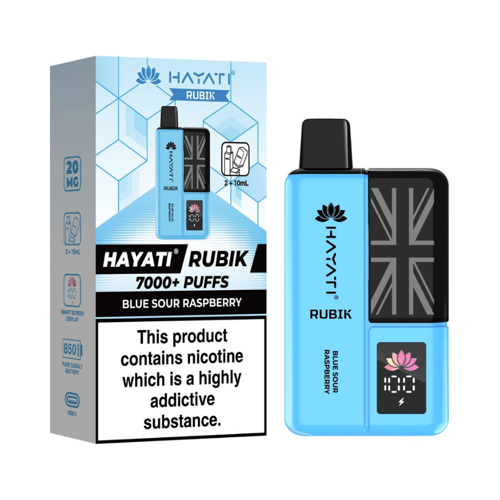 Hayati Rubik 7000 Prefilled Vape Kit Blue Sour Raspberry