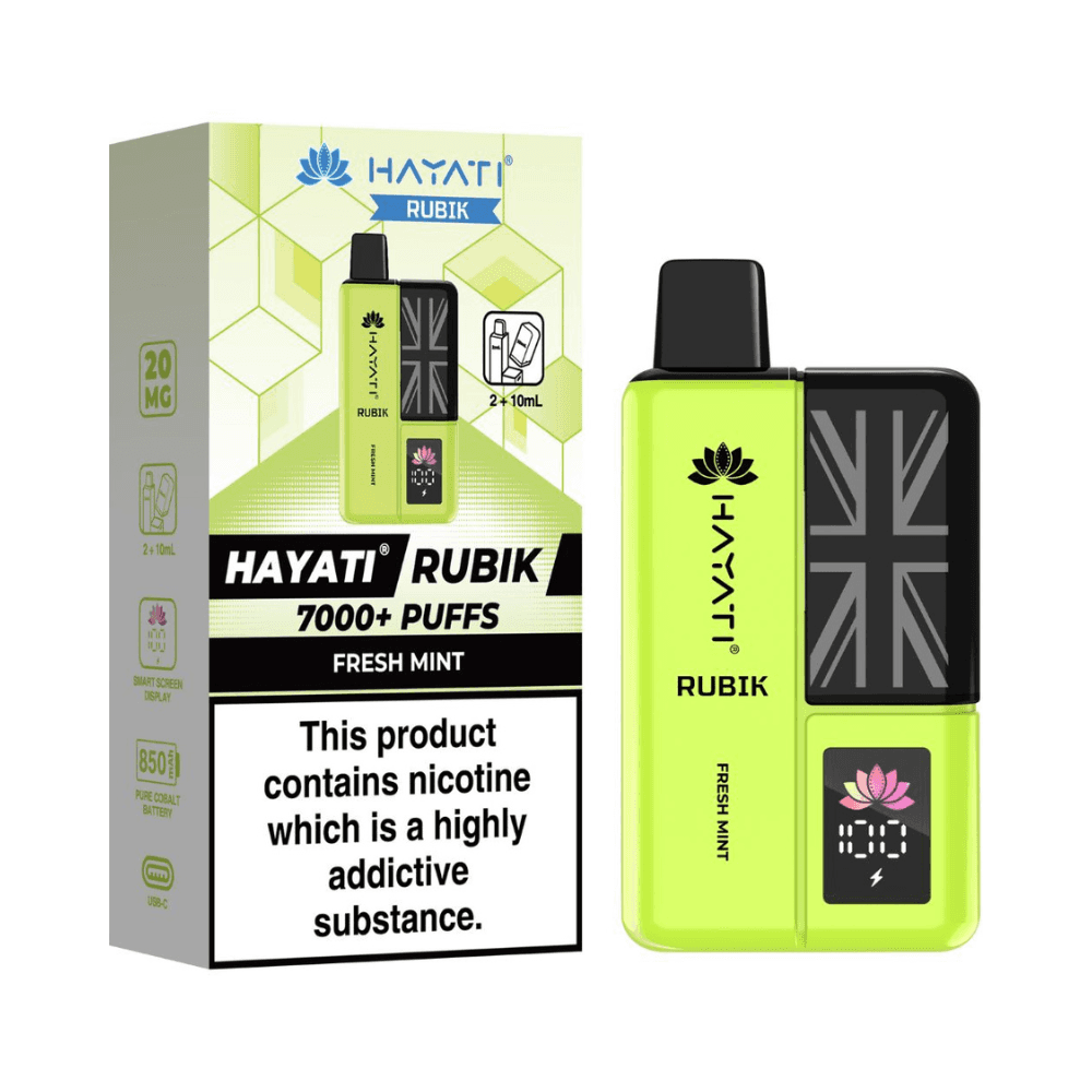 Hayati Rubik 7000 Prefilled Vape Kit Fresh Mint
