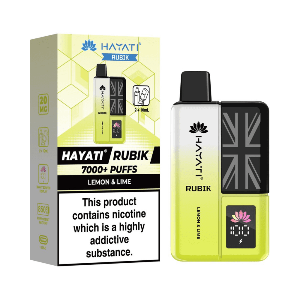 Hayati Rubik 7000 Prefilled Vape Kit Lemon & Lime