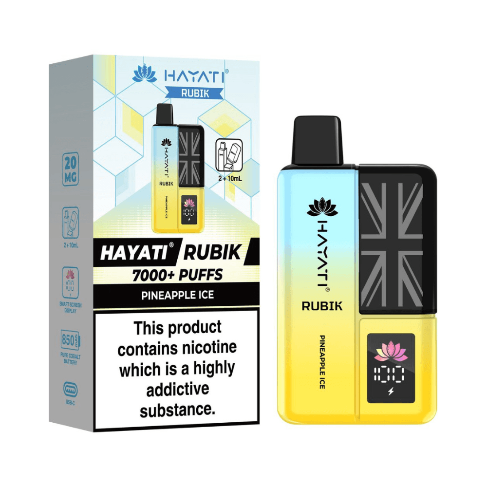 Hayati Rubik 7000 Prefilled Vape Kit Pineapple Ice