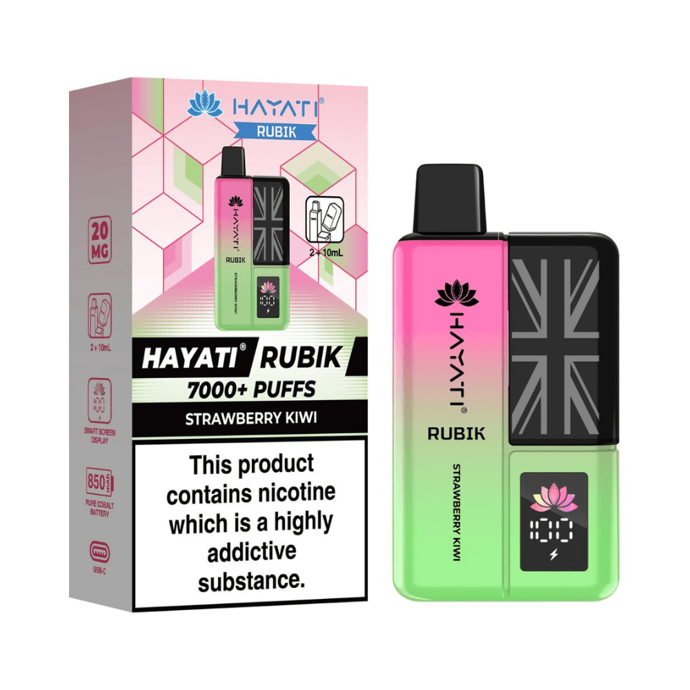 Hayati Rubik 7000 Prefilled Vape Kit Strawberry Kiwi