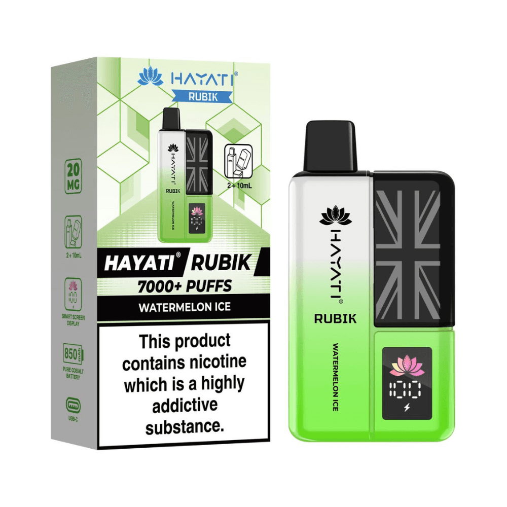 Hayati Rubik 7000 Prefilled Vape Kit Watermelon Ice