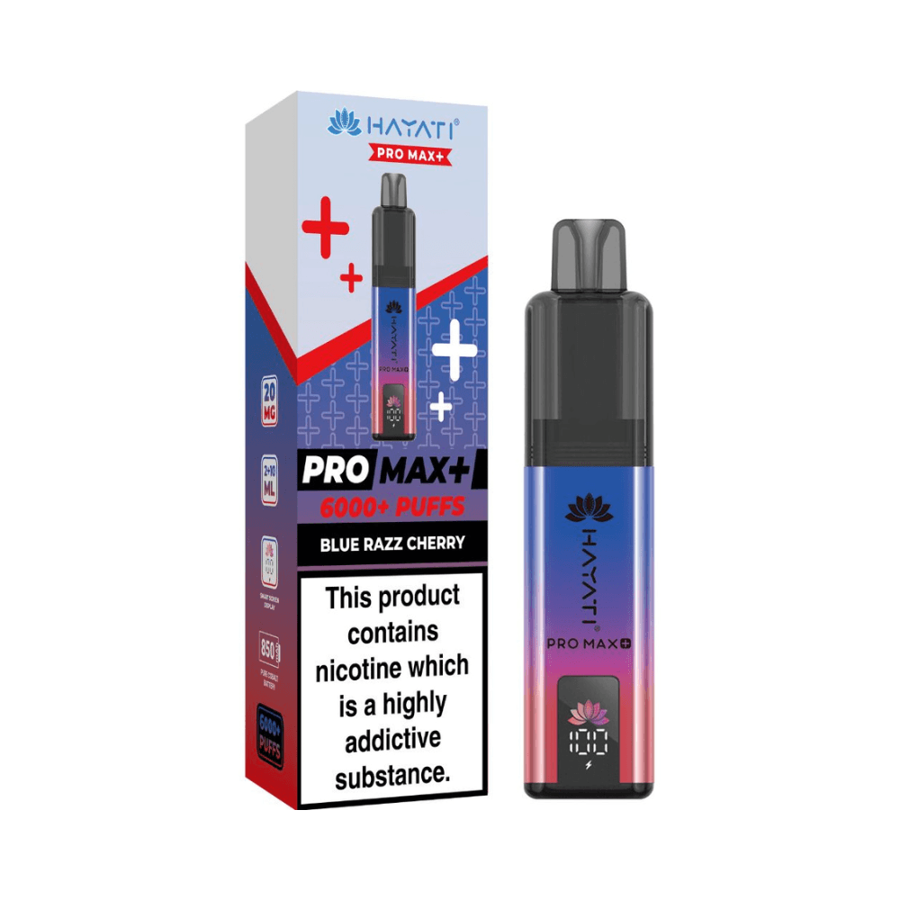 Hayati Pro Max Plus 6000 Prefilled Vape Kit Blue Razz Cherry
