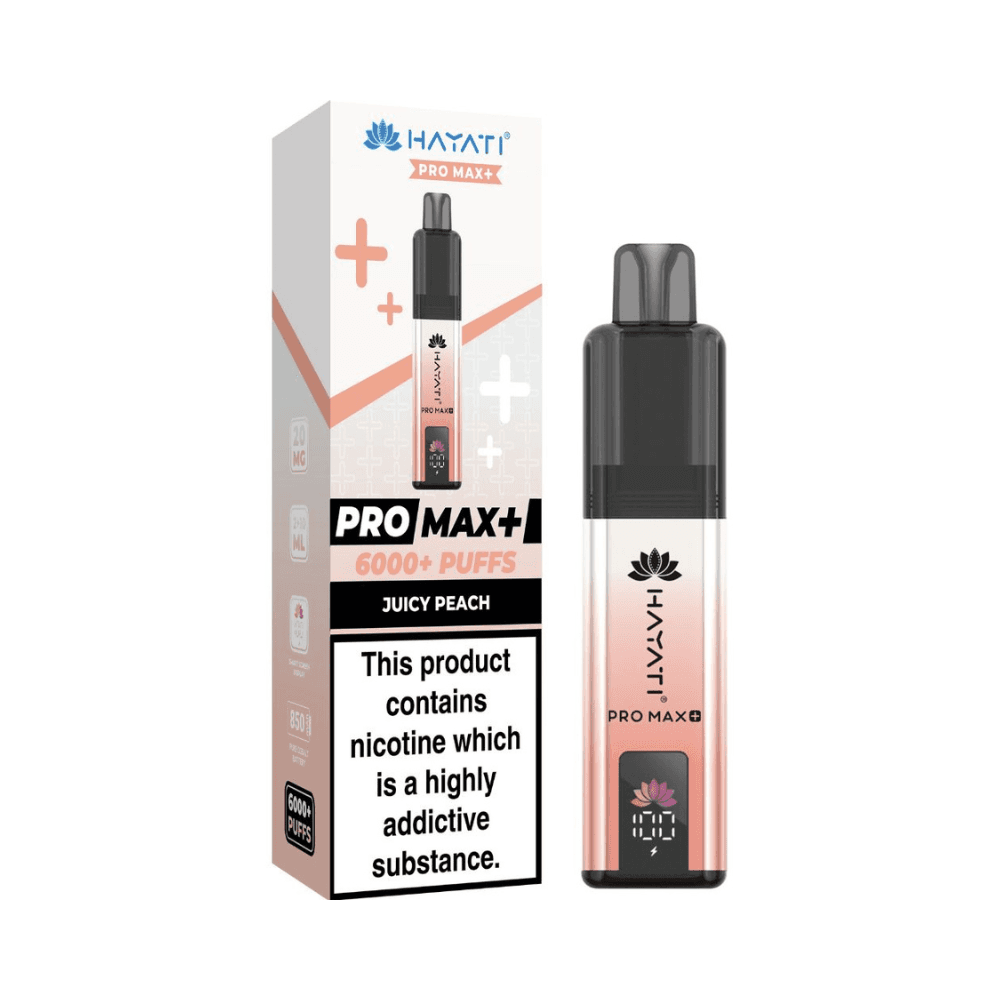 Hayati Pro Max Plus 6000 Prefilled Vape Kit Juicy Peach