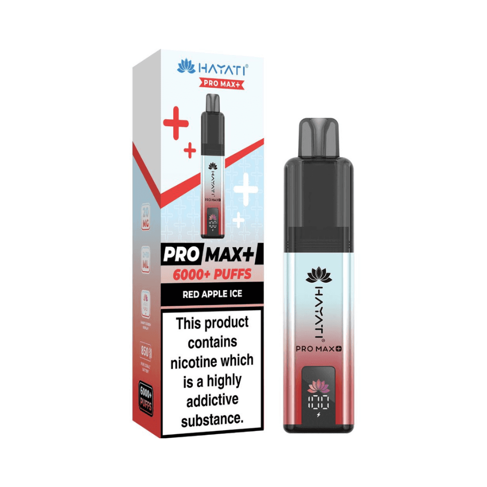 Hayati Pro Max Plus 6000 Prefilled Vape Kit Red Apple Ice