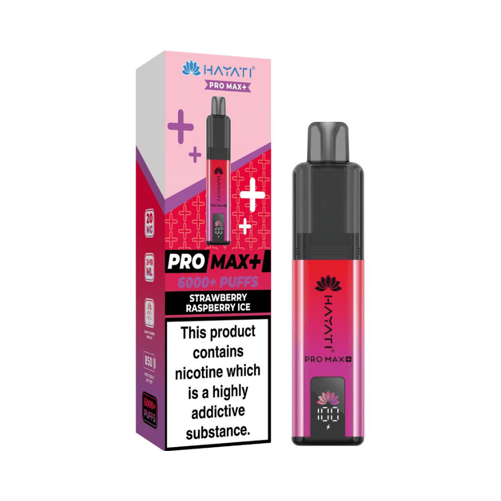 Hayati Pro Max Plus 6000 Prefilled Vape Kit Strawberry Raspberry Ice