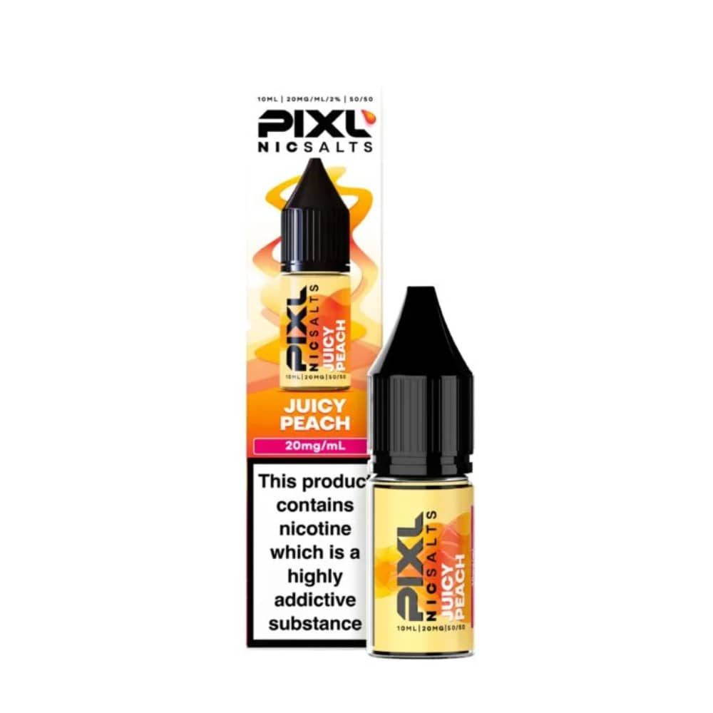 Pixl Nic Salts 10ml E liquids Juicy Peach 10mg