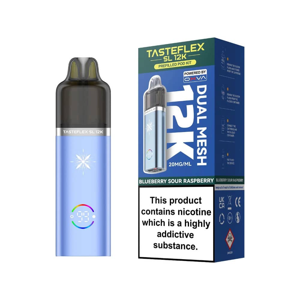 Oxva Tasteflex SL 12k Vape Kit Blue Sour Raspberry