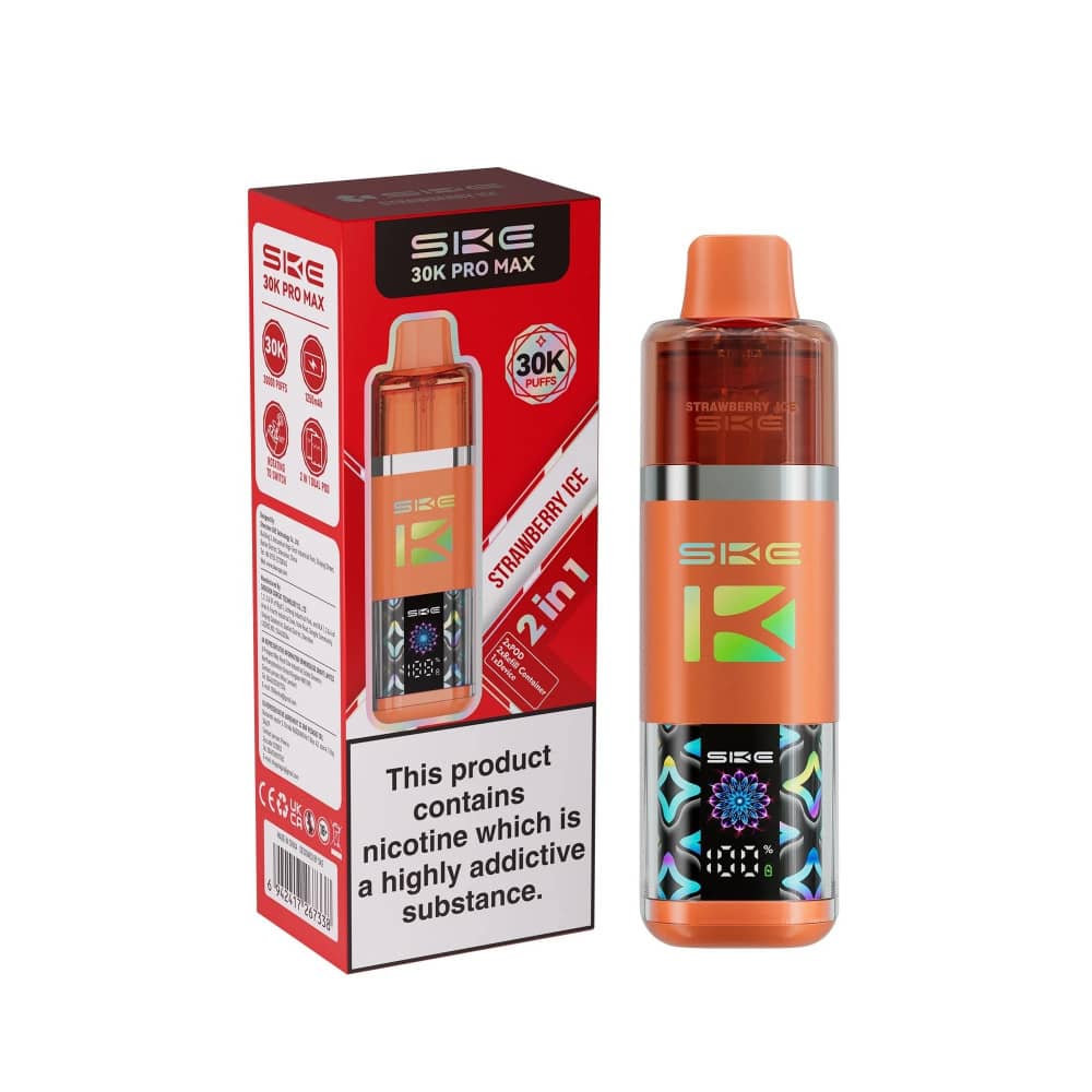 SKE 30k Pro Max Prefilled Vape Kit Strawberry Ice