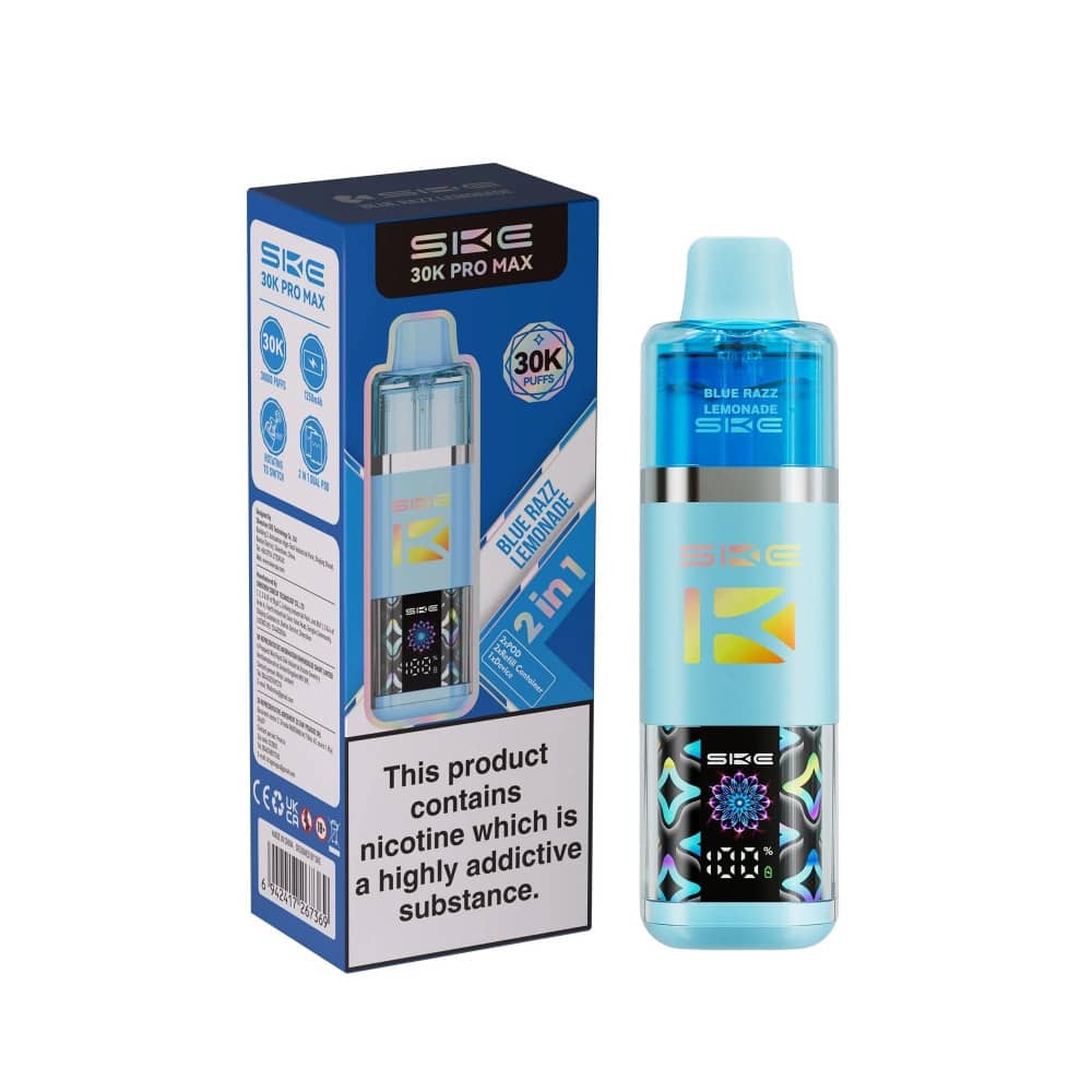 SKE 30k Pro Max Prefilled Vape Kit Blue Razz Lemonade