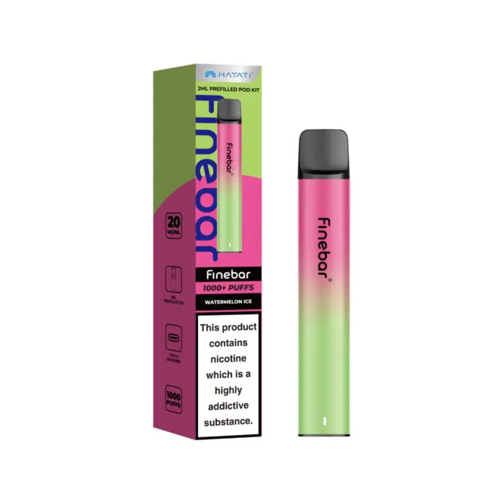 Hayati Finebar 1000 Prefilled Vape Kit Watermelon Ice