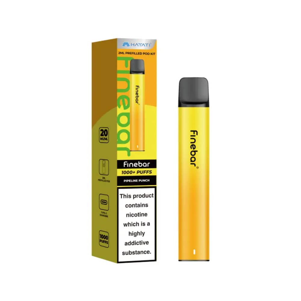 Hayati Finebar 1000 Prefilled Vape Kit Pipeline Punch