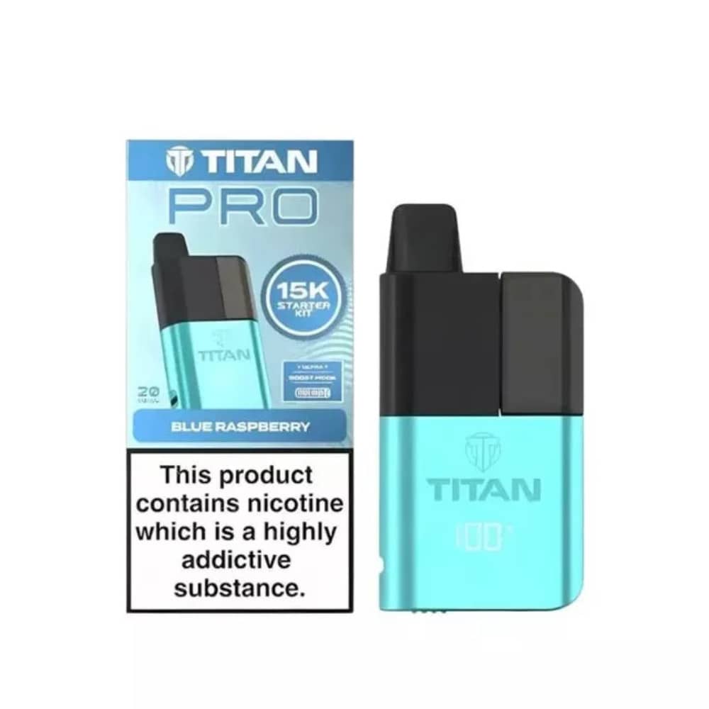 Titan Pro 15k Prefilled Pod Kit Blue Raspberry