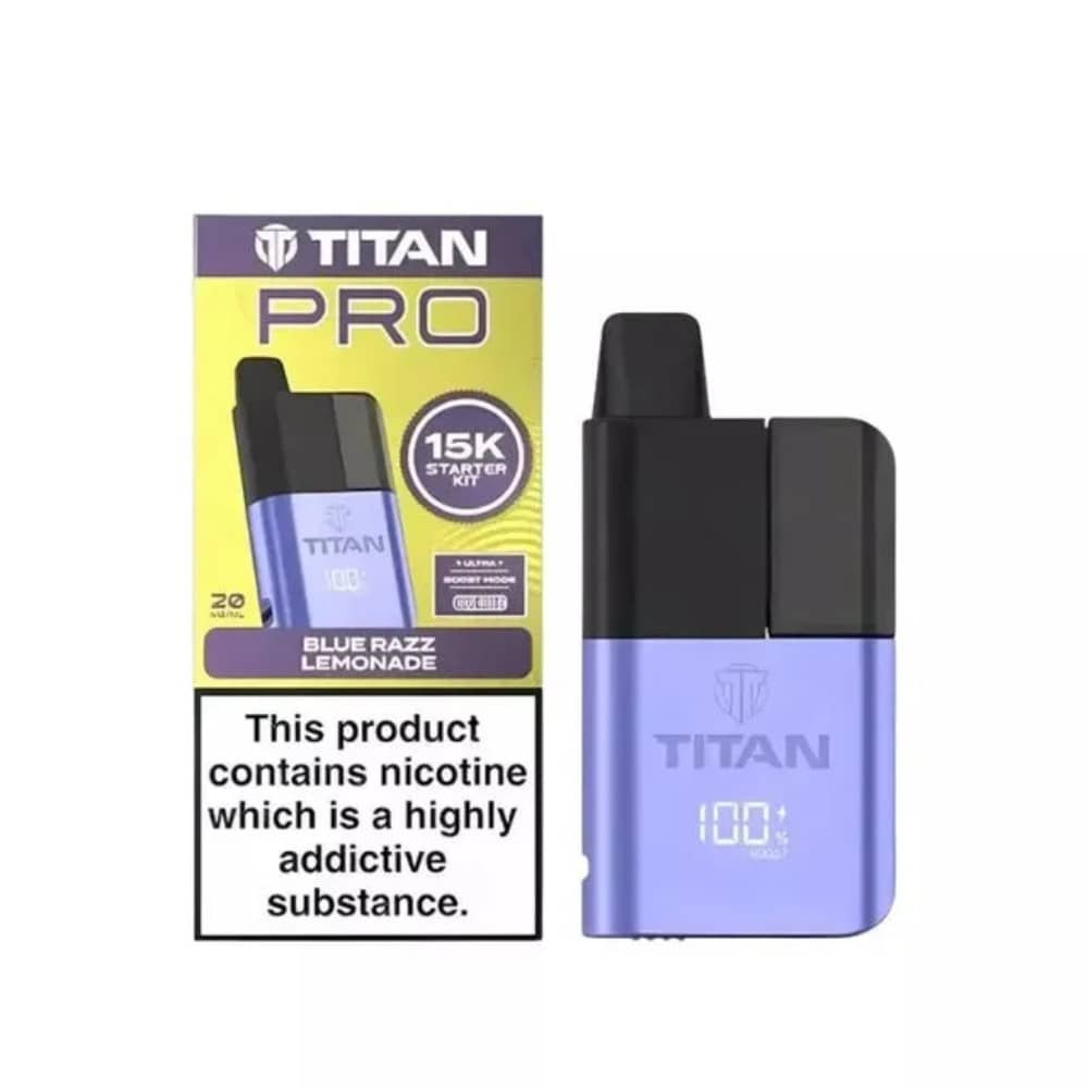 Titan Pro 15k Prefilled Pod Kit Blue Razz Lemonade