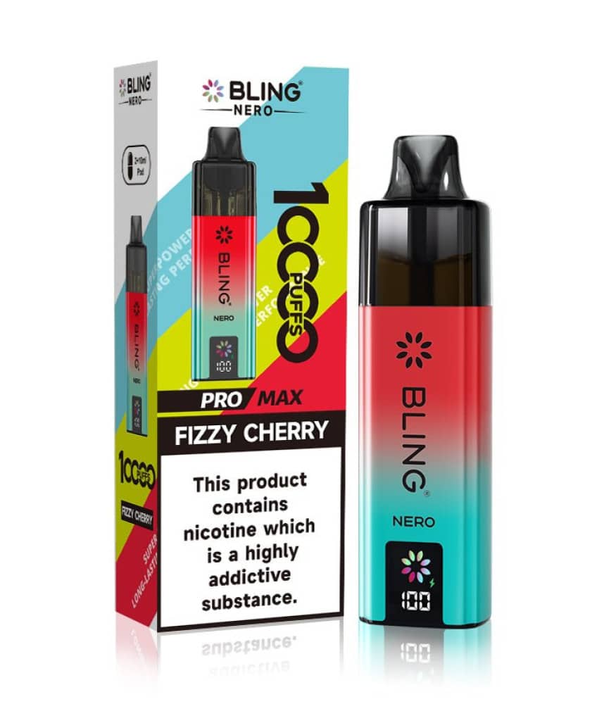 Crystal Bling Nero 10k Prefilled Pod Kit Fizzy Cherry