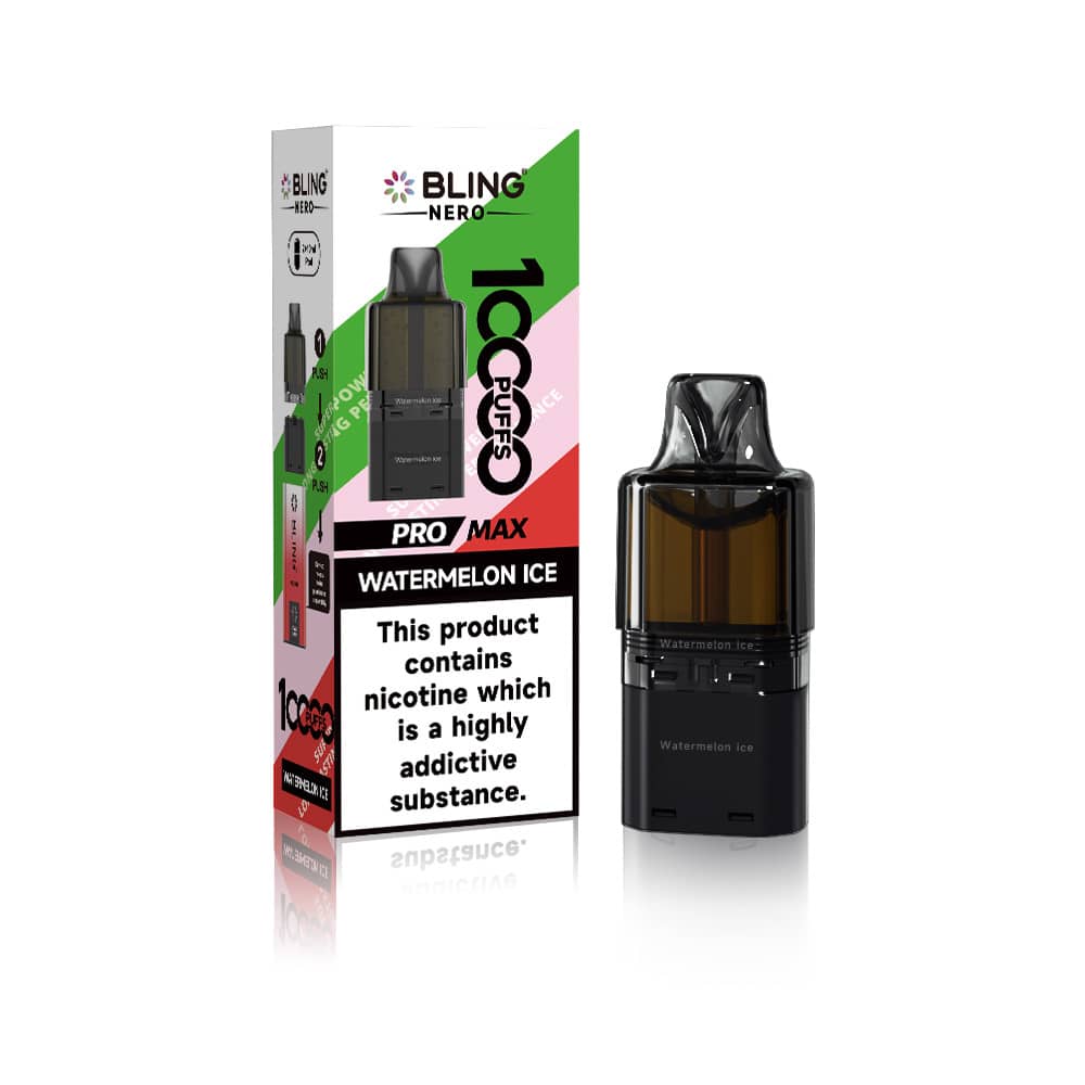 Crystal Bling Nero 10k Prefilled Pods Watermelon Ice
