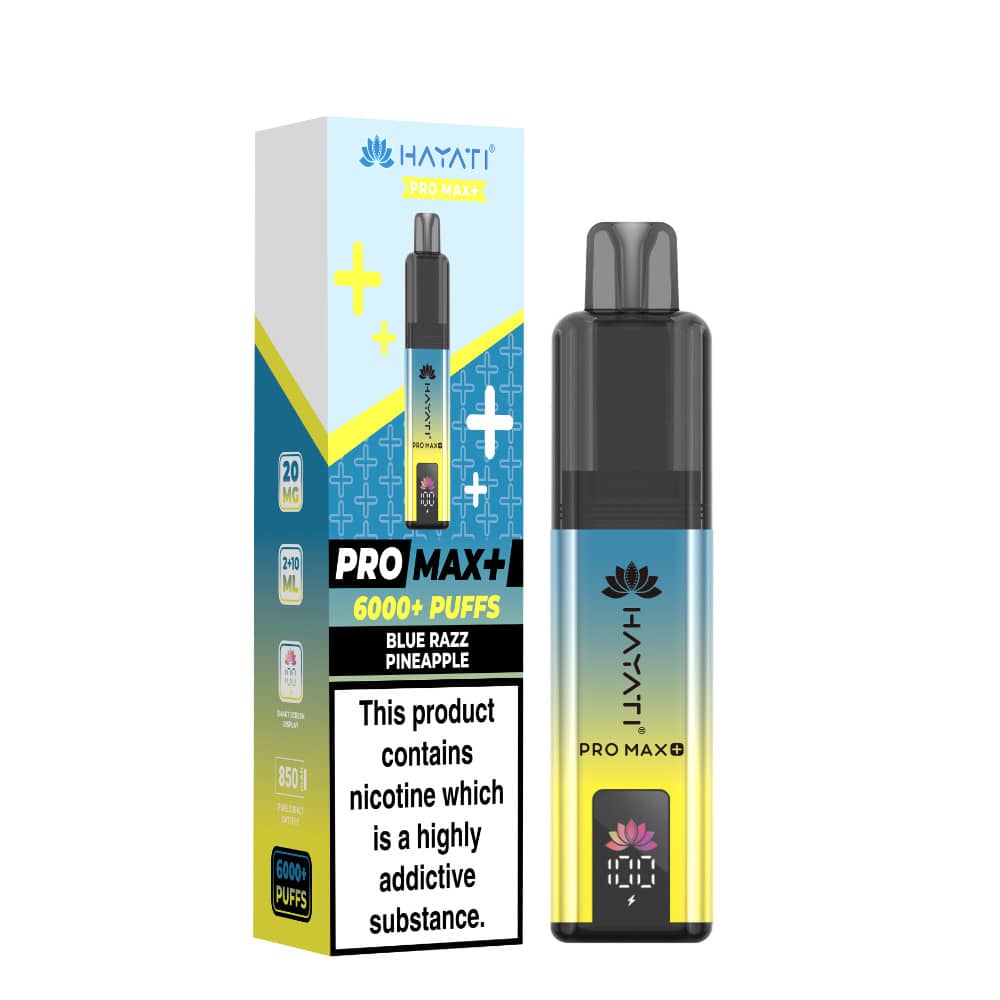 Hayati Pro Max Plus 6000 Prefilled Vape Kit Blue Razz Pineapple