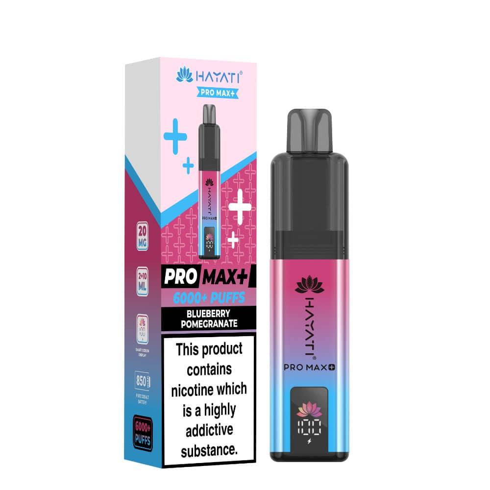 Hayati Pro Max Plus 6000 Prefilled Vape Kit Blueberry Pomegranate