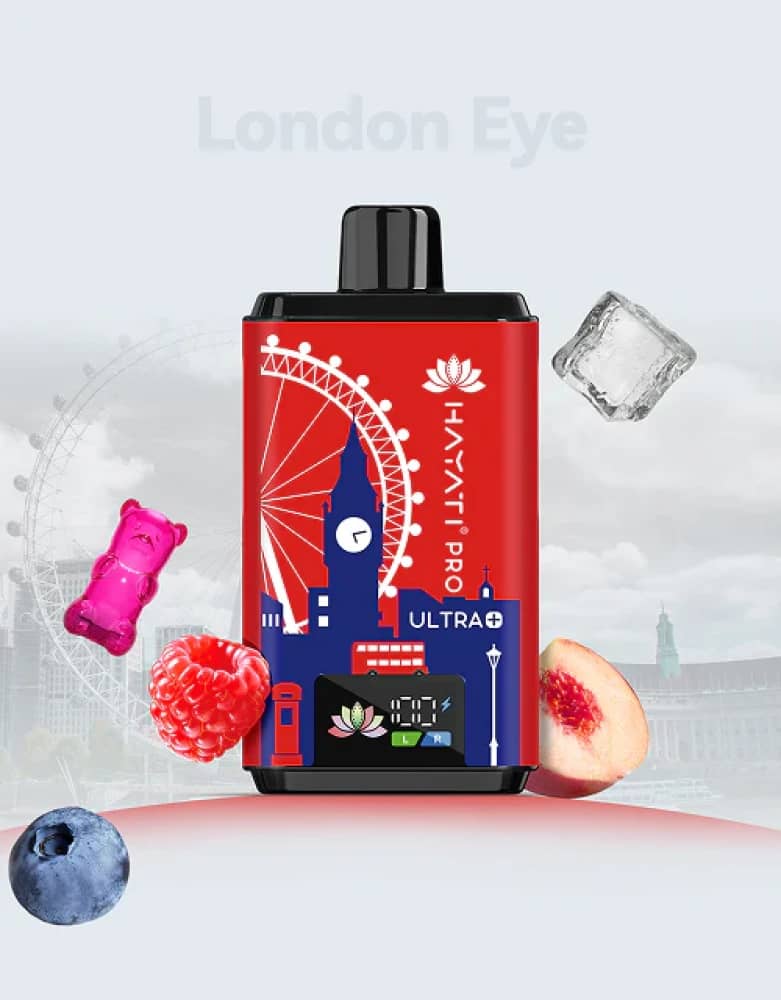 Hayati Pro Ultra Plus Souvenir Edition (England） Blue Razz GB - London Eye